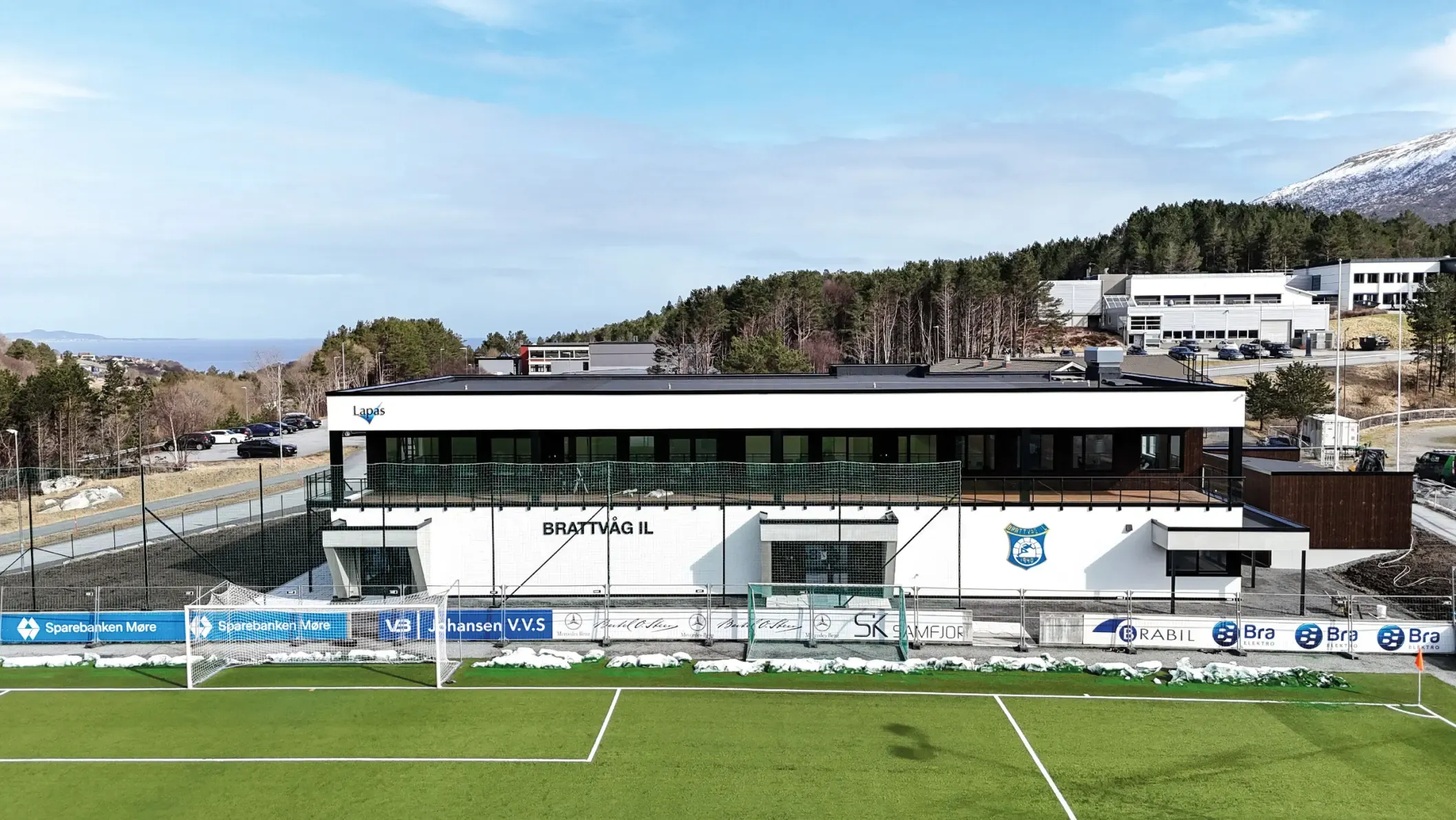 Brattvåg IL, klubbhus – bilde fra prosjektet