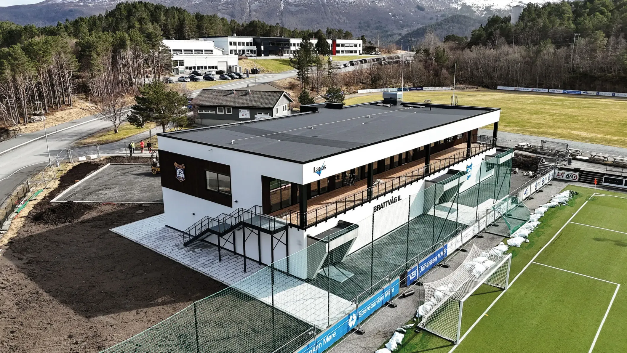 Brattvåg IL, klubbhus – bilde fra prosjektet